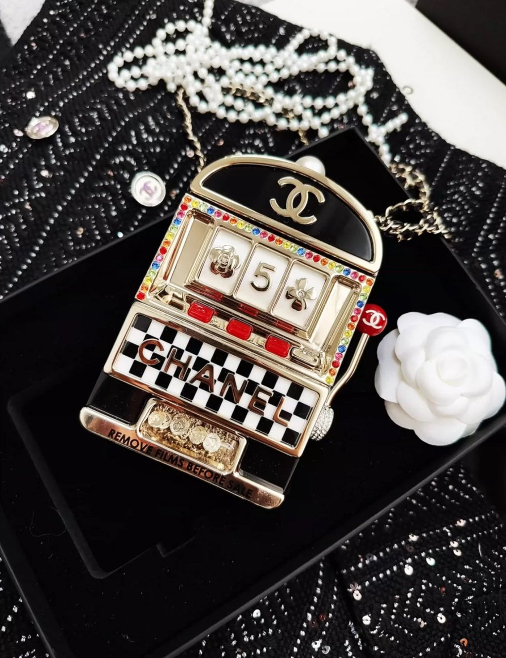 Chanel 23C Monaco Slot Machine Casino Minaudière Evening Clutch Bag