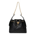 Caviar Quilted Small Chanel 25 Handbag Black