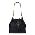 Caviar Quilted Medium Chanel 25 Handbag Dark Navy