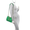 Lambskin Quilted Medium Chanel 19 Flap Green
