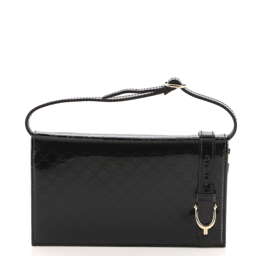 Nice Wallet on Strap Microguccissima Patent Mini