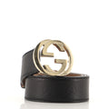 Interlocking G Belt Guccissima Leather Wide 80