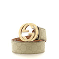 Interlocking G Belt Guccissima Leather Wide 80