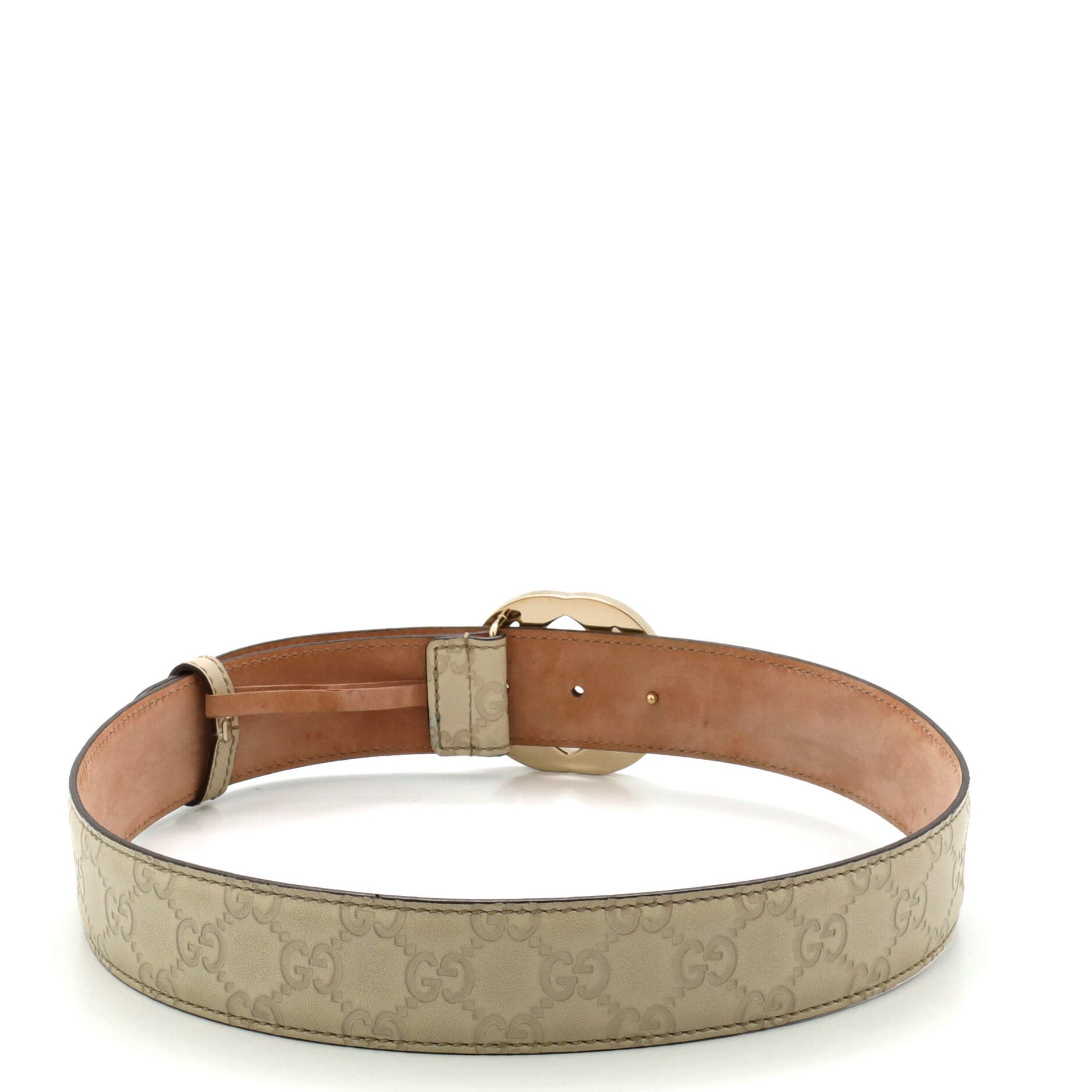 Interlocking G Belt Guccissima Leather Wide 80