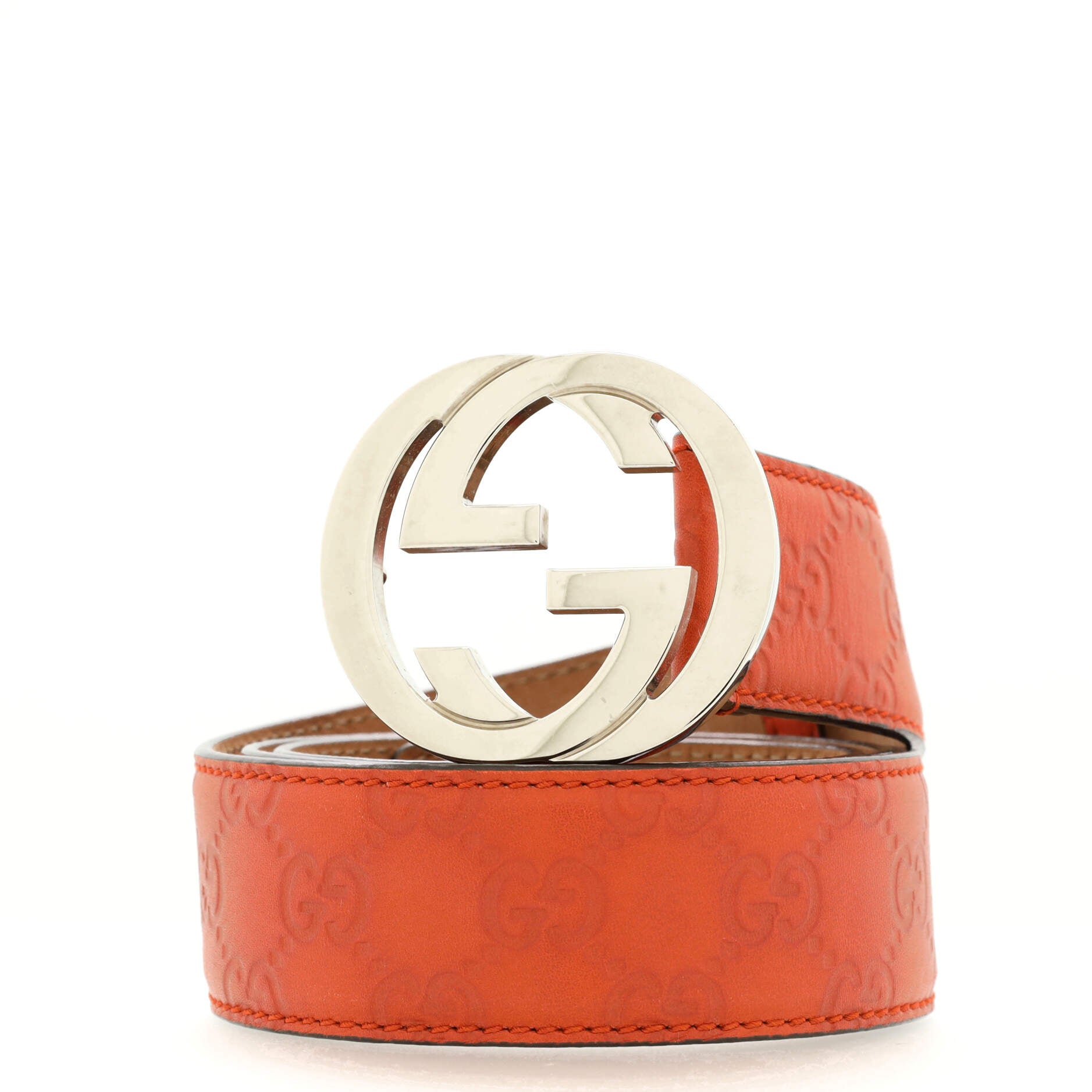 Interlocking G Belt Guccissima Leather Wide 100