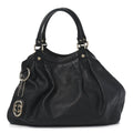 Guccissima Medium Sukey Tote Black