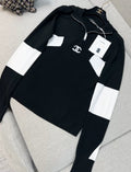 Chanel 24N Black & White Wool Pullover