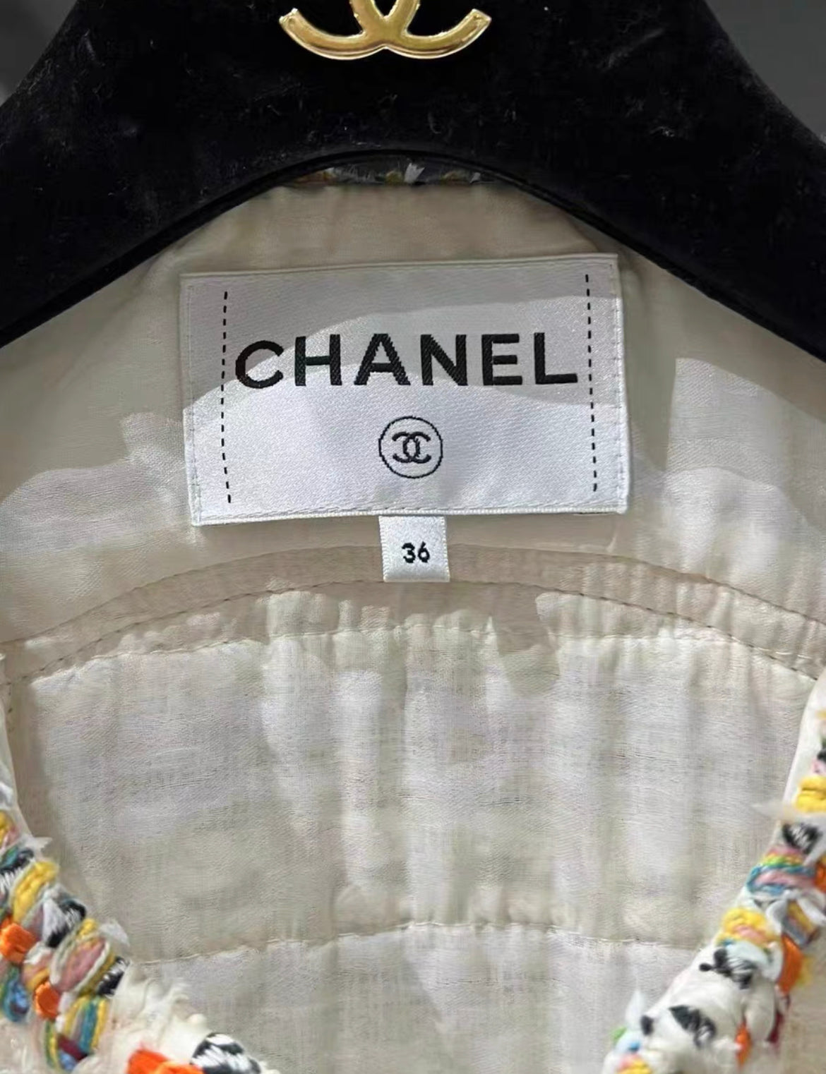 Chanel 17C 2017 Cruise Cuba Coco Tweed Jacket Ivory size 36 brand new with tags