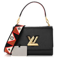 Louis Vuitton Epi Monogram Twist MM Shoulder Bag - Black