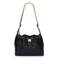 Caviar Quilted Small Chanel 25 Handbag Dark Navy