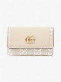 Gucci Key Case Beige Leather