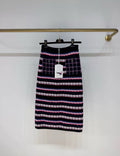 Chanel 24P Pink & Purple knitted Skirt