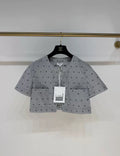 Chanel 24P striped polka dot shirt