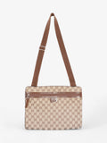 Gucci Flat Messenger Bag GG Supreme Canvas