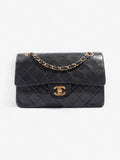 Chanel Classic Double Flap Black Lambskin Leather Small