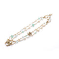 Chanel CC Pearl Gold Tone Long Necklace