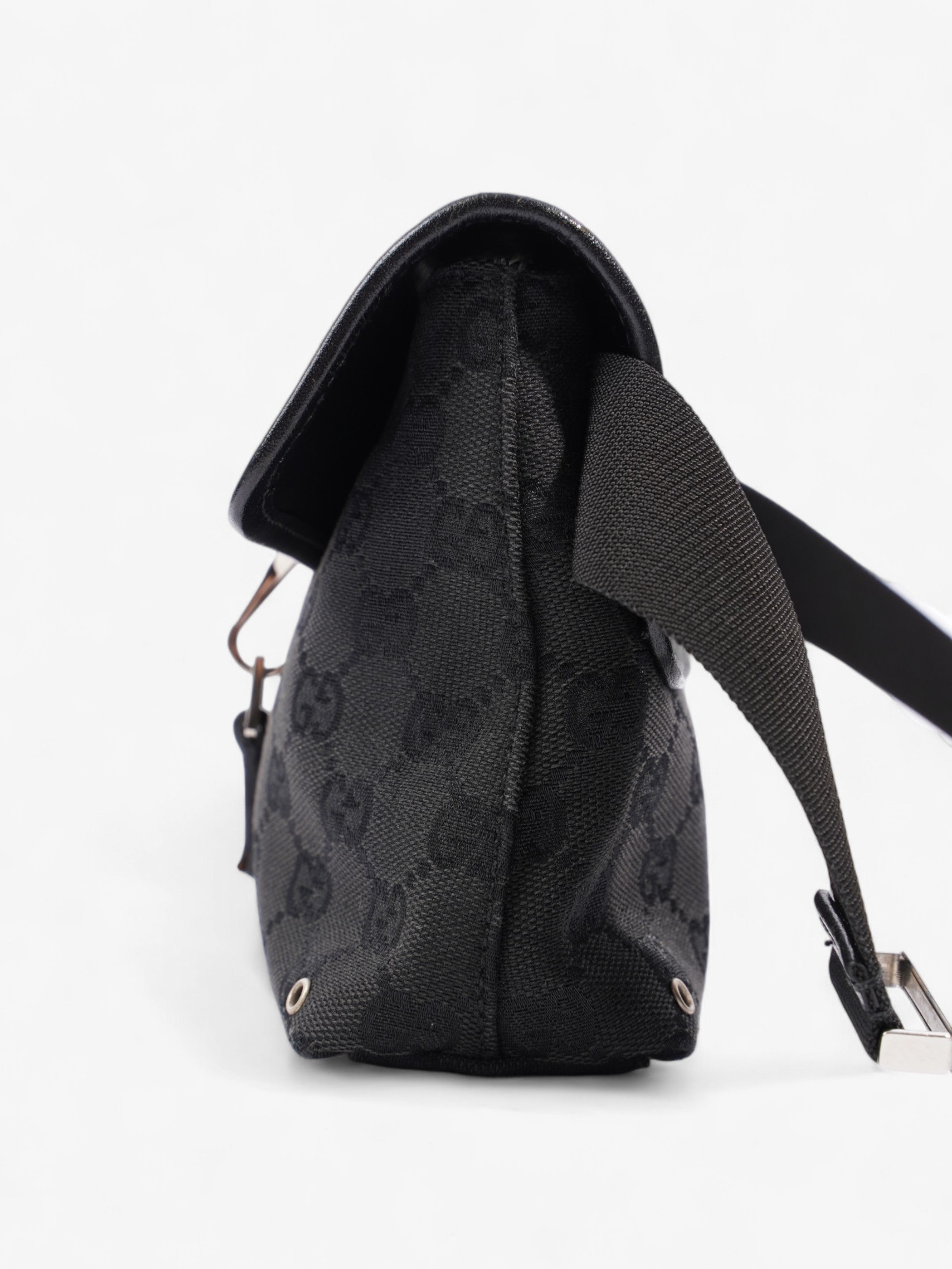 Gucci GG Jackie Belt Bag Black Canvas