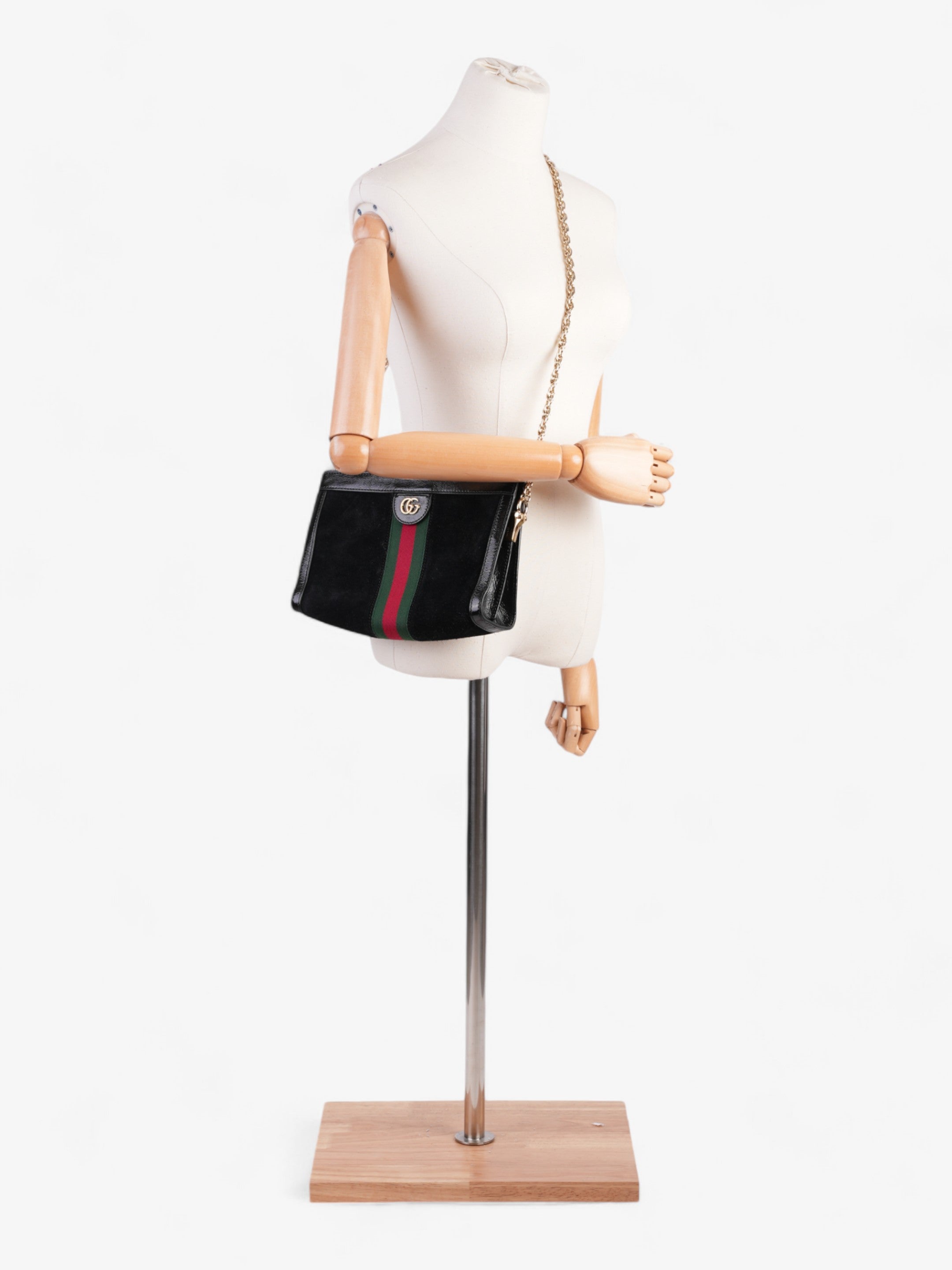 Gucci Ophidia GG Black / Red / Green Suede