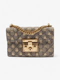 Gucci Padlock Bee Chain Shoulder Supreme Coated Canvas Small