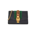 Gucci Supermini Sylvie Chain Bag Black