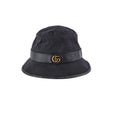 Gucci Monogram GG canvas Fedora Hat Small Black 57cm