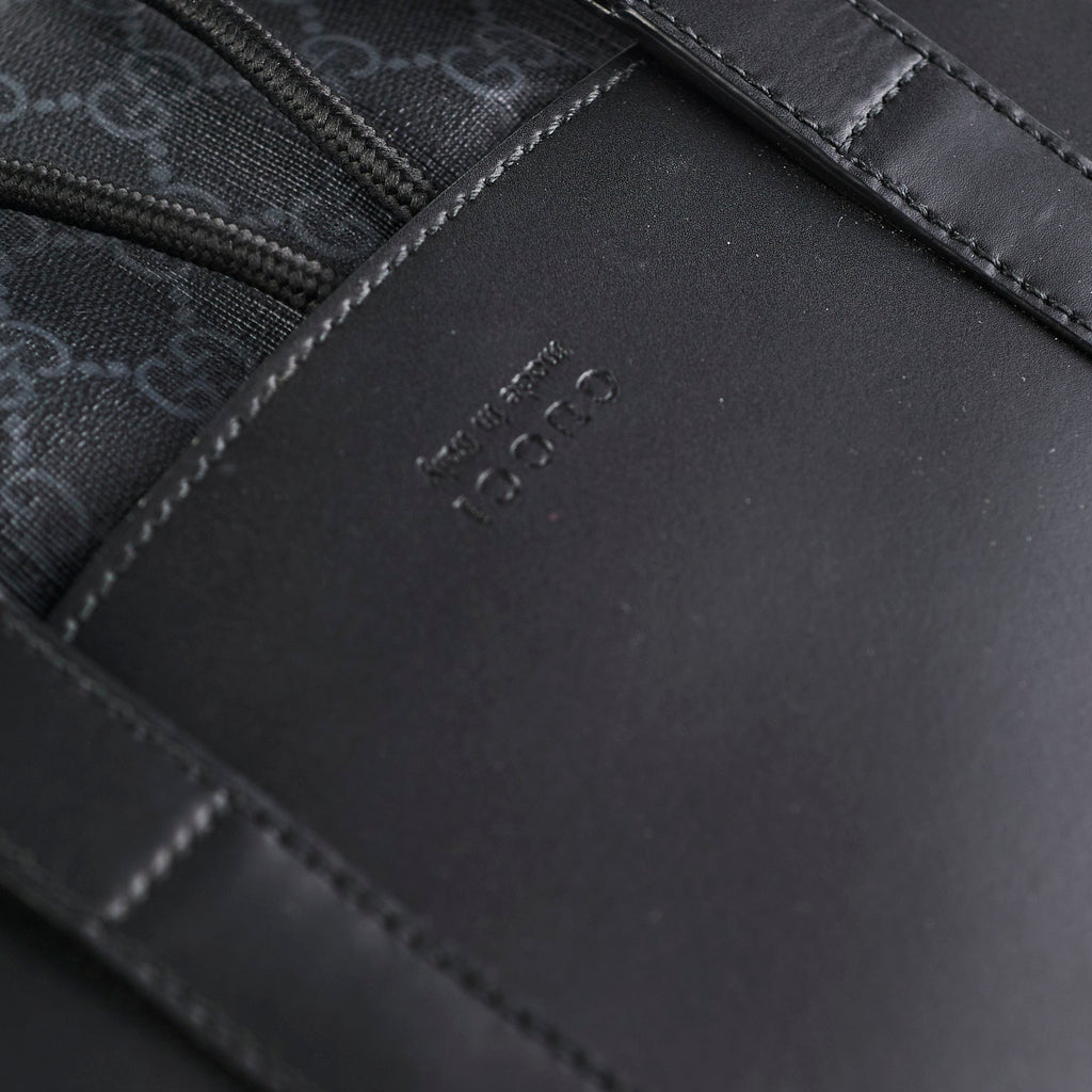 Gucci Black Monogram Backpack