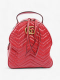 Gucci Marmont Backpack Red Matelasse Leather