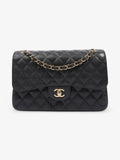Chanel Classic Double Flap Black Caviar Leather Jumbo