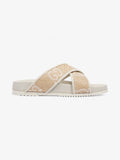 Gucci GG Crossover Sandals White / Natural / Baby Pink Raffia EU 39 UK 6
