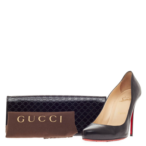 Broadway Clutch Patent Microguccissima Leather Medium