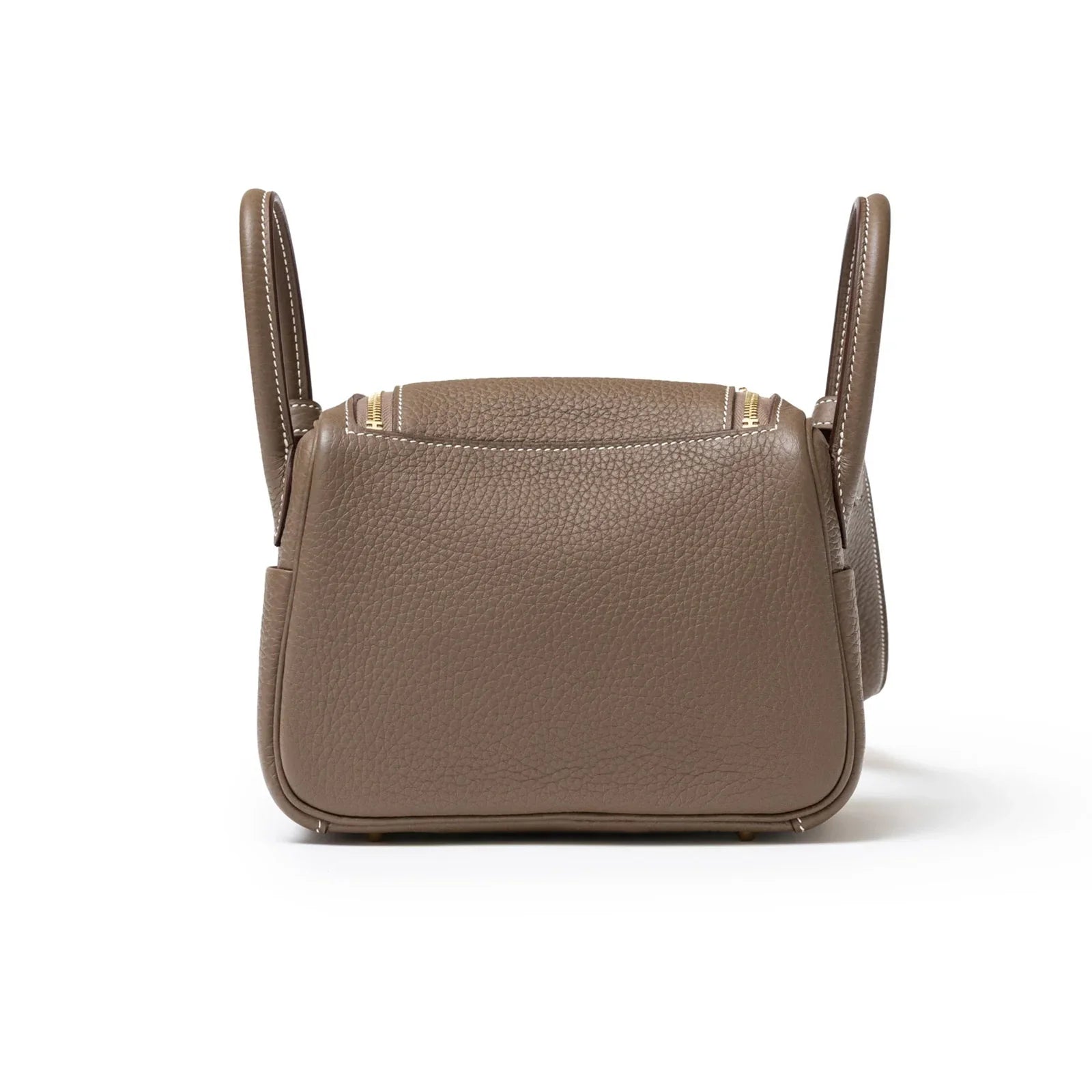 Hermès Mini Lindy I Etoupe Clemence Gold Hardware