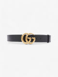 Gucci GG Marmont Belt Black Leather 95cm 38mm