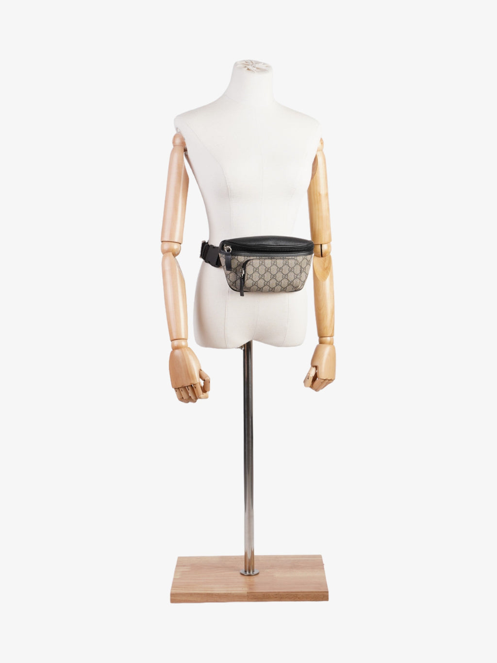 Gucci Eden Belt Bag GG Supreme / Black Coated Canvas