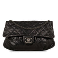 Chanel Glazed Caviar Medium Elastic Flap Bag