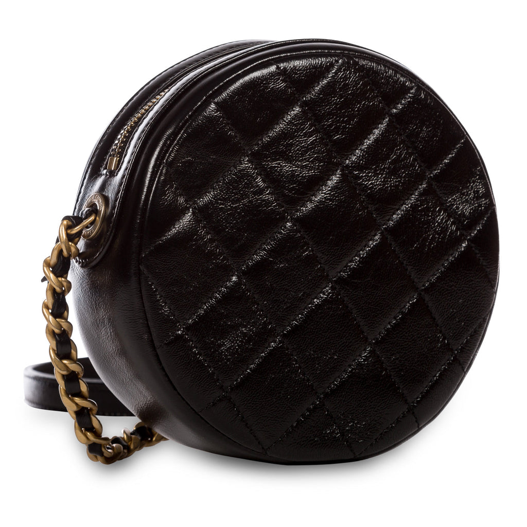 Chanel Glazed Lambskin Circular Crossbody