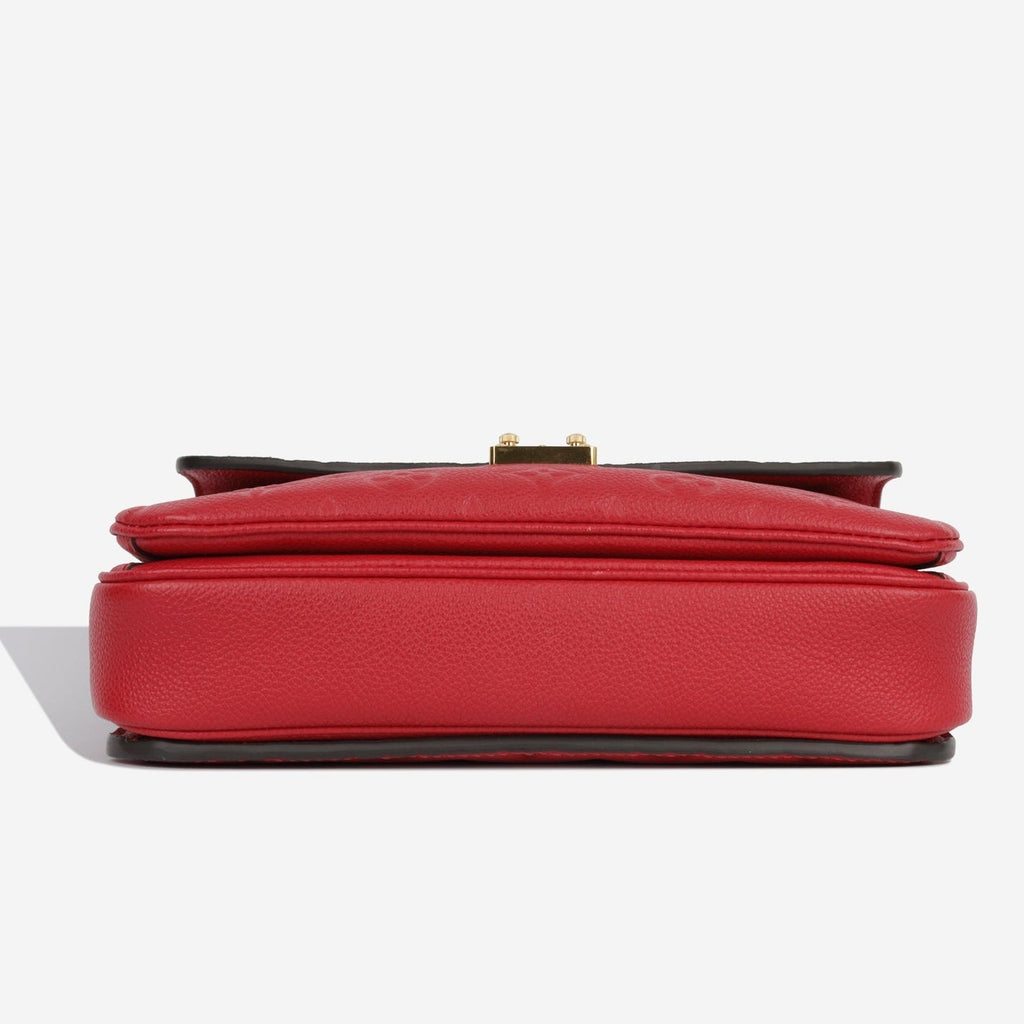 Louis Vuitton Monogram Empreinte Pochette Metis Handbag - Cherry