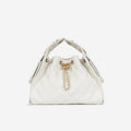 Chanel Small 25 Hobo - White Caviar | Antique Gold Hardware
