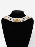 Chanel CC Pearl Chocker Pearl / Gold Faux Pearl