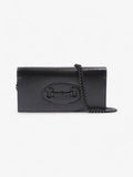 Gucci Horsebit 1955 Wallet on Chain Black Leather