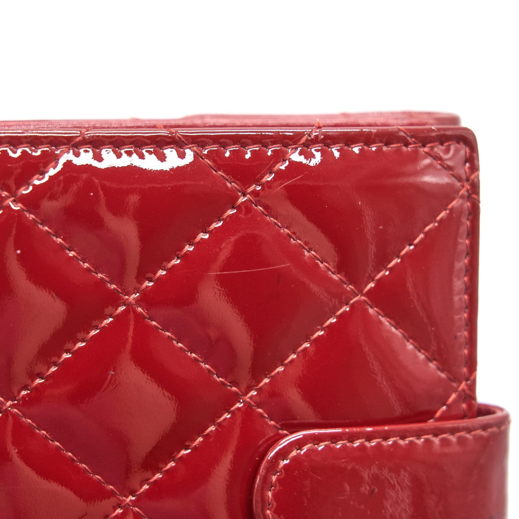 Chanel Patent small Wallet Rouge