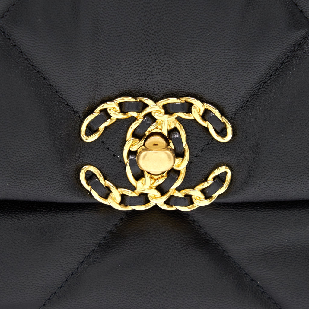 Chanel Large 19 Flap Bag Black
