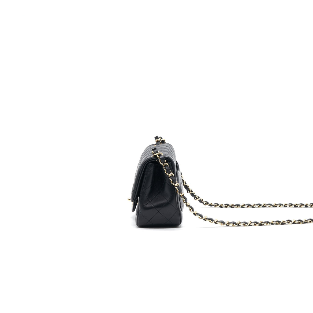 Chanel Mini Square Lambskin Black L