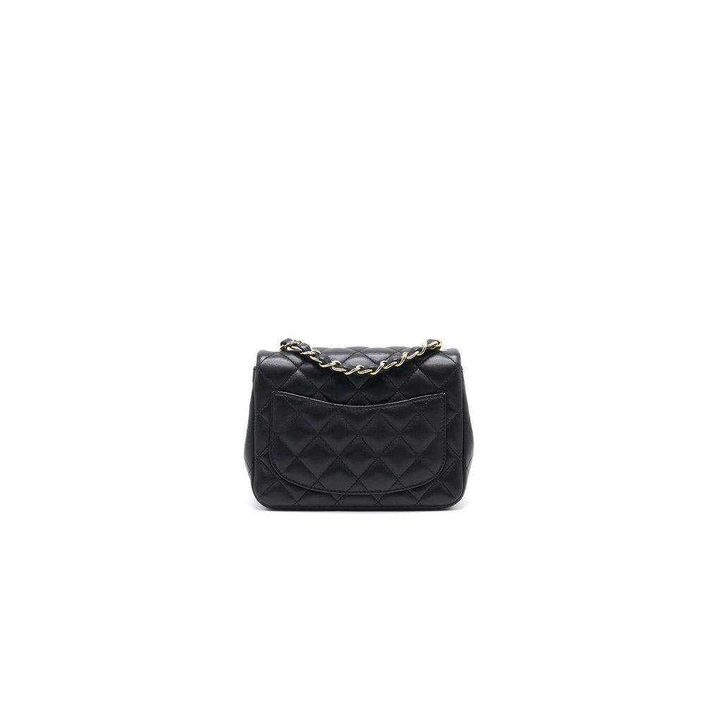Chanel Mini Square Lambskin Black L