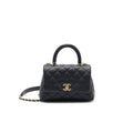 Chanel Extra Mini Coco Handle Flap Bag Black L