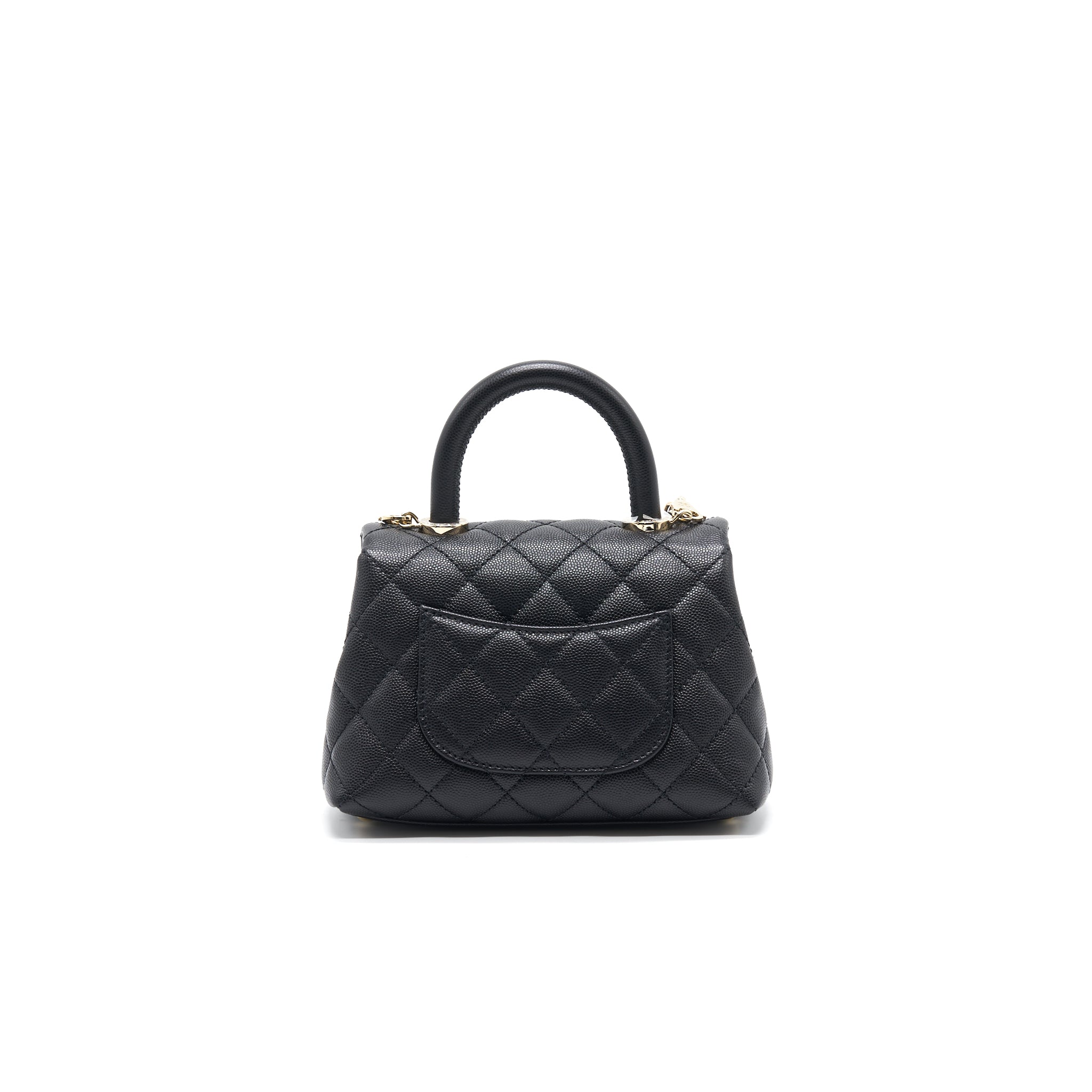 Chanel Extra Mini Coco Handle Flap Bag Black L
