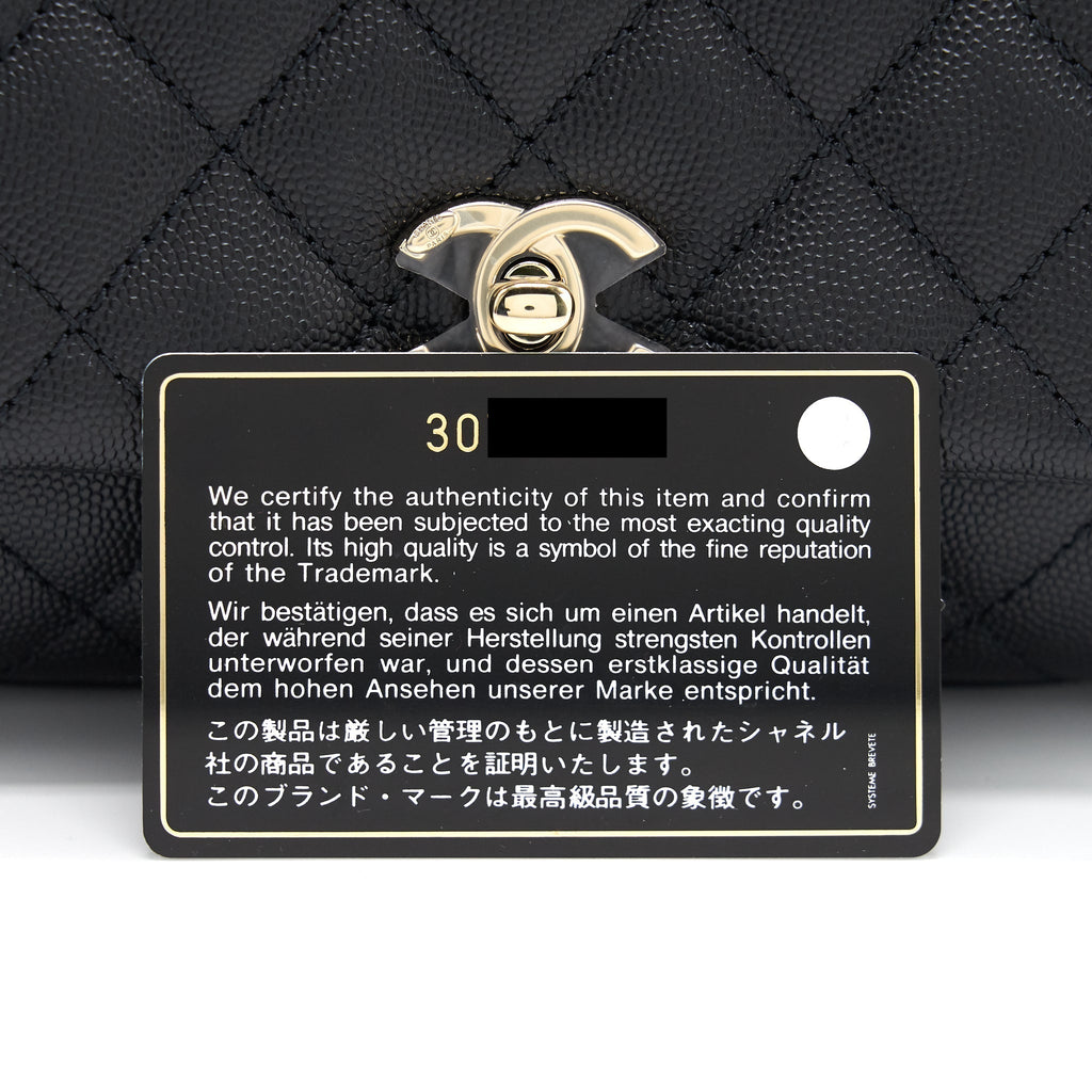 Chanel Extra Mini Coco Handle Flap Bag Black L