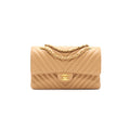 Chanel Medium Classic Flap Dark beige with
