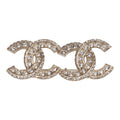 Chanel Gold Crystal CC Earrings