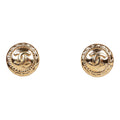 Chanel Vintage Gold Tone CC Stud Earrings