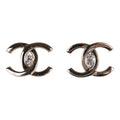 Chanel Classic "CC" Faux Crystal Earrings